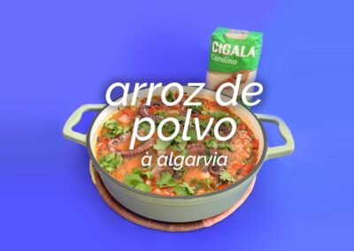 Receita de arroz de polvo à algarvia