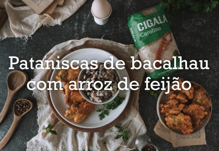 Foto de Pataniscas de bacalhau com arroz de feijão: Receita tradicional